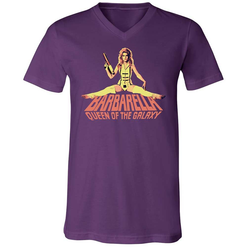 Unisex V-Neck T-Shirt - B485ZA3H - Team Purple - 10
