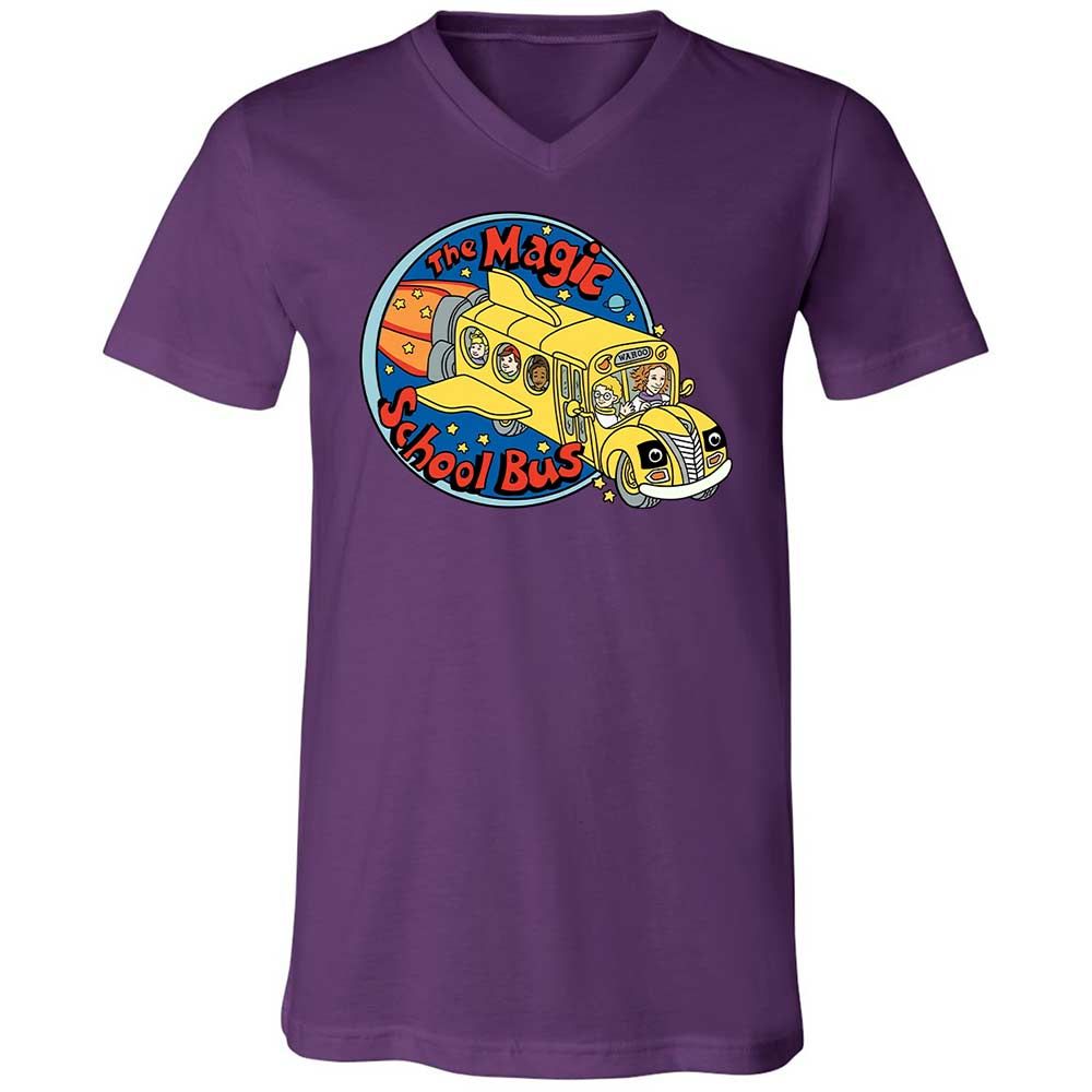 Unisex V-Neck T-Shirt - 7WT8Y391 - Team Purple - 10