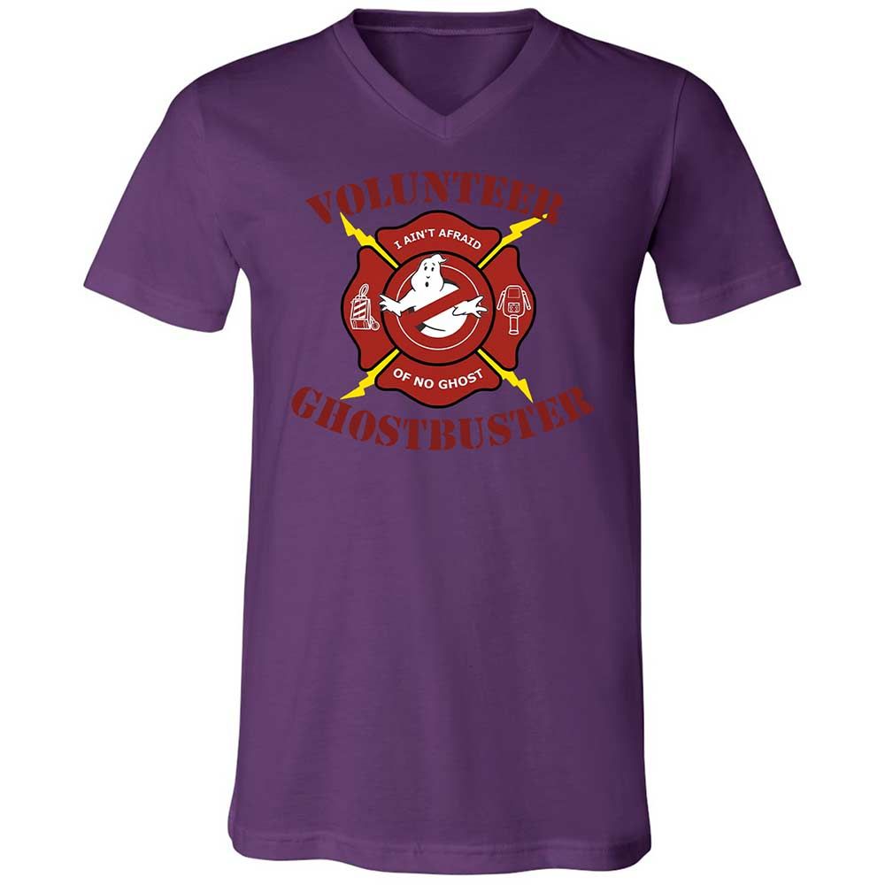 Unisex V-Neck T-Shirt - 4DHMVYJT - Team Purple - 10
