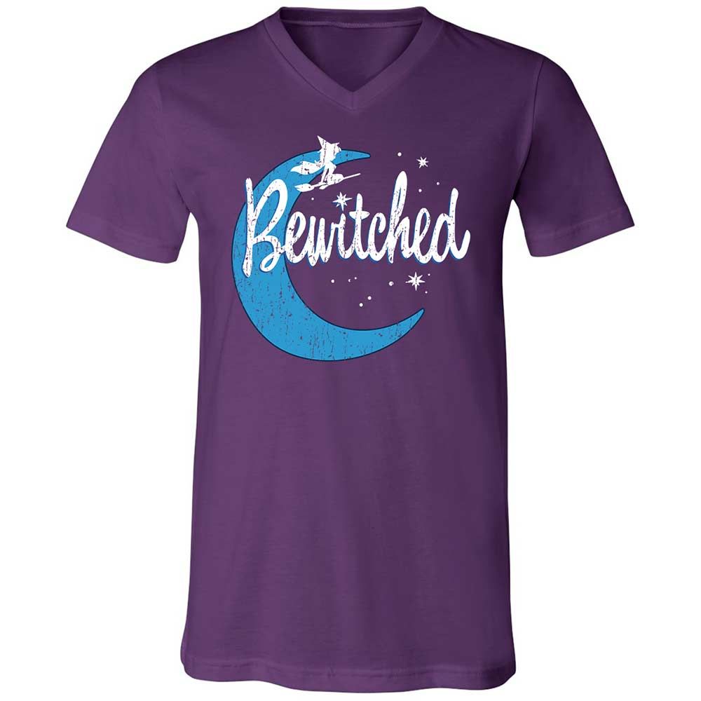 Unisex V-Neck T-Shirt - QC2T2J8J - Team Purple - 10