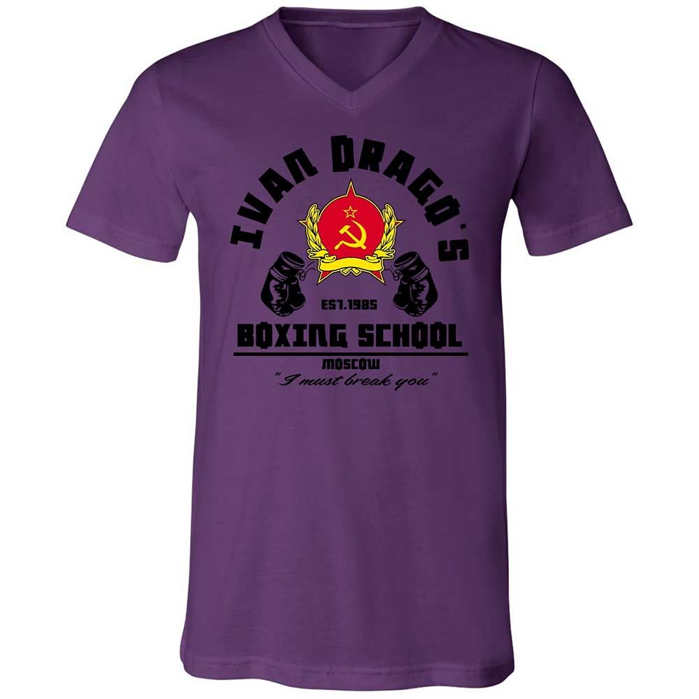 Unisex V-Neck T-Shirt - X71SPMUC - Team Purple - 10