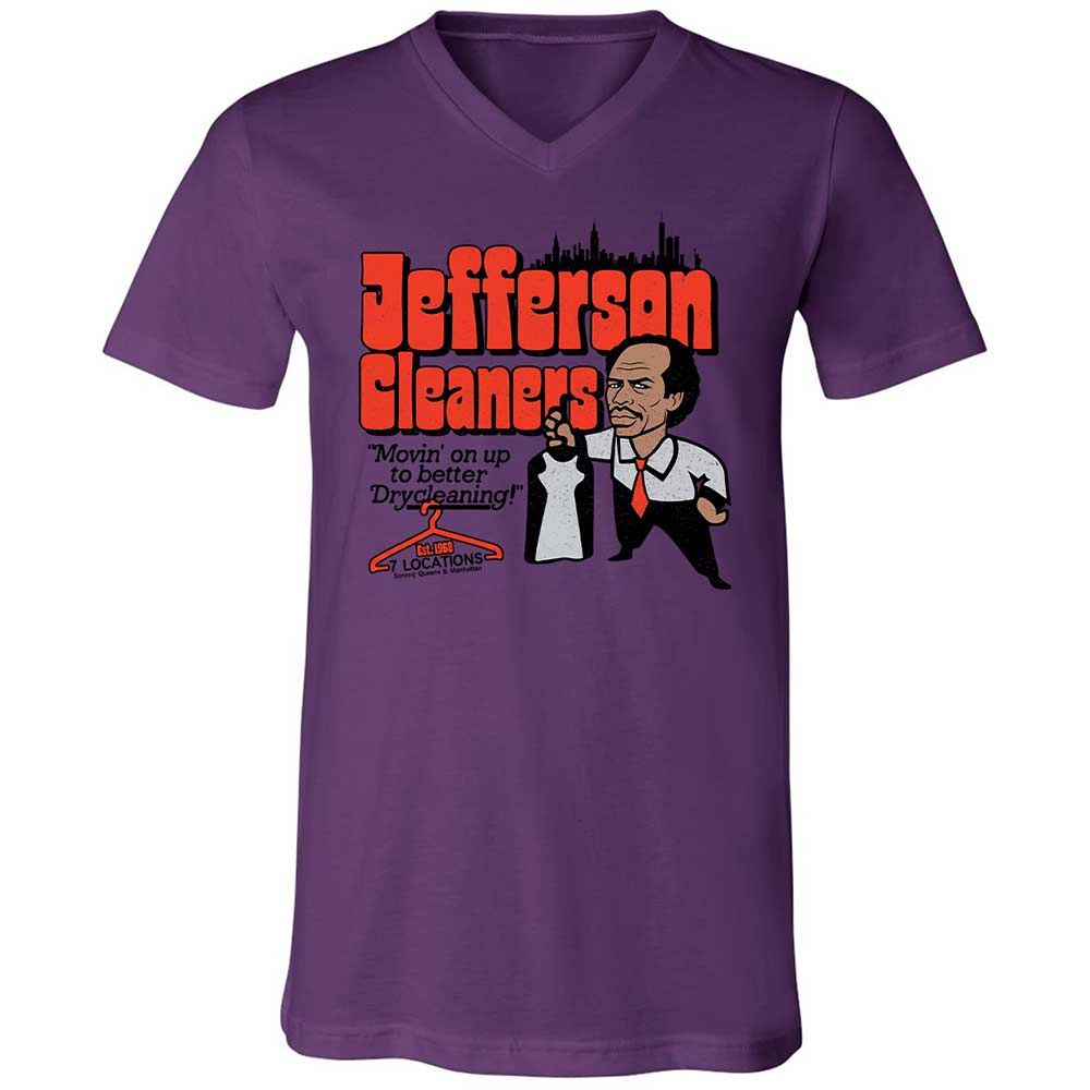 Unisex V-Neck T-Shirt - 3B5VWC3E - Team Purple - 10