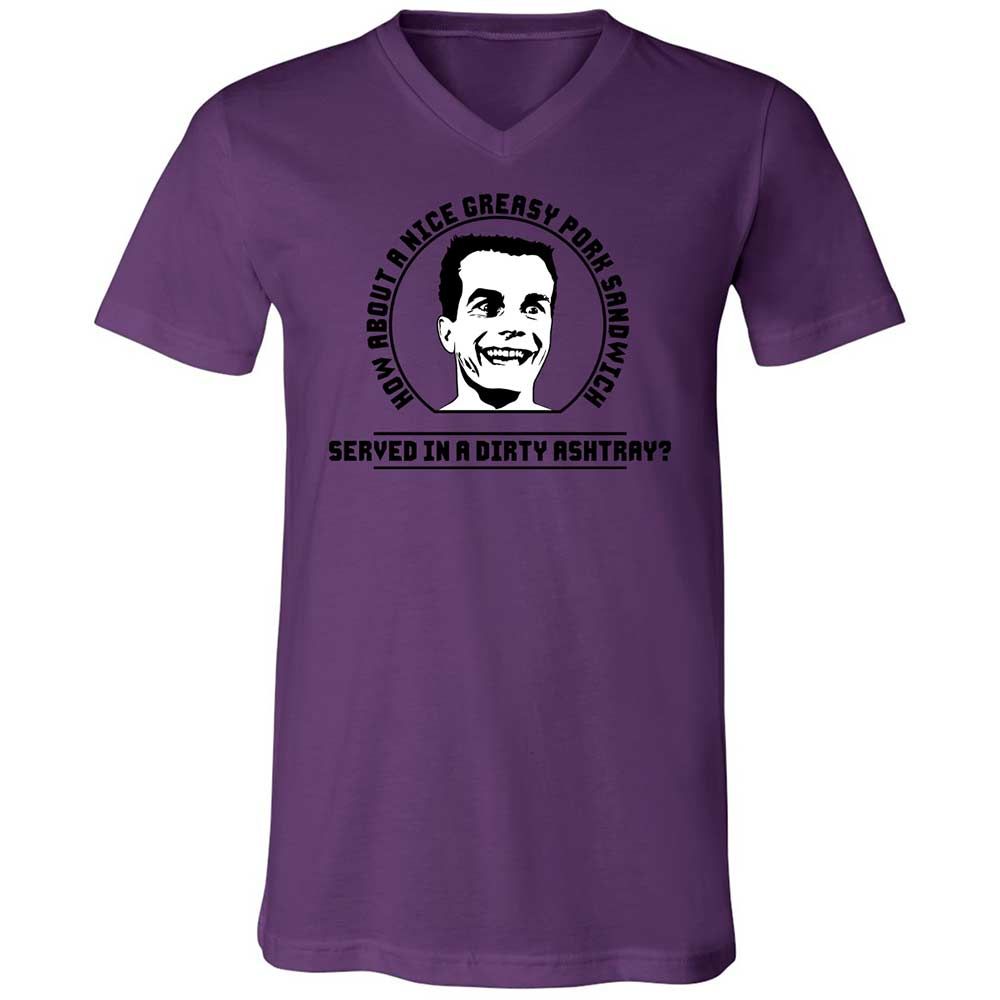 Unisex V-Neck T-Shirt - 627AC5LQ - Team Purple - 10