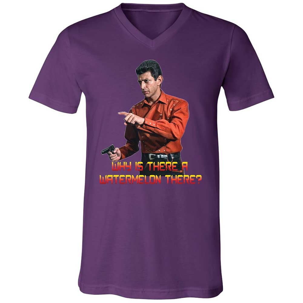 Unisex V-Neck T-Shirt - QM82D4DY - Team Purple - 10