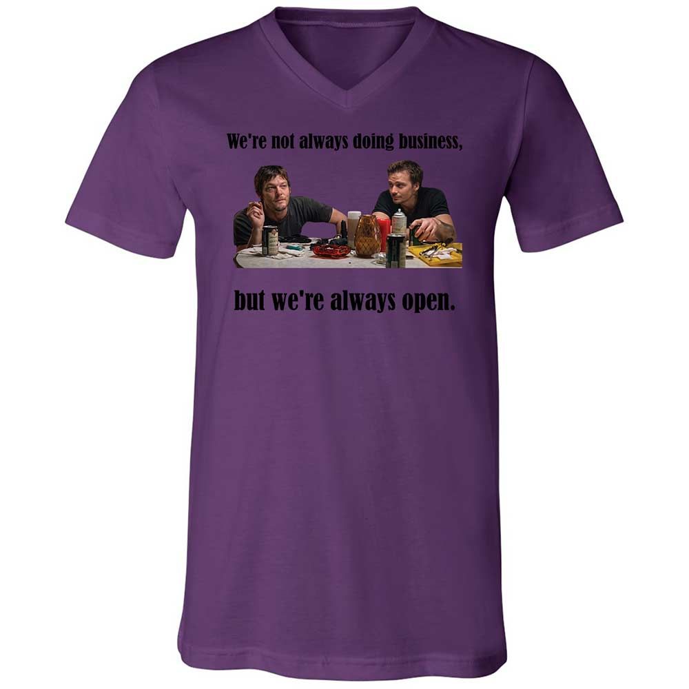 Unisex V-Neck T-Shirt - TV2ACB27 - Team Purple - 10