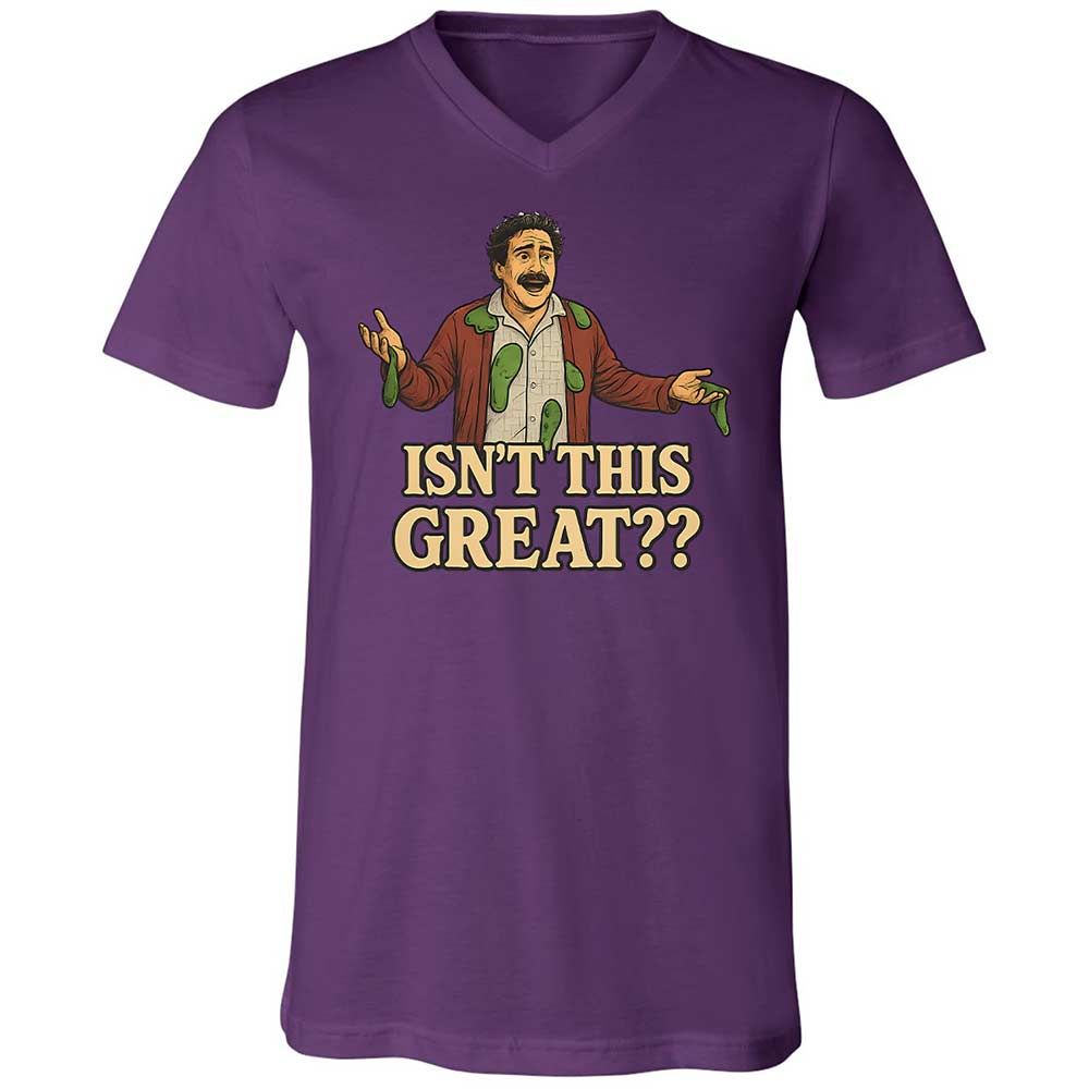 Unisex V-Neck T-Shirt - 4G936J9T - Team Purple - 10