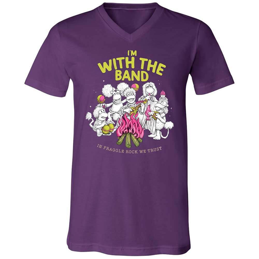 Unisex V-Neck T-Shirt - 87A15QZF - Team Purple - 10