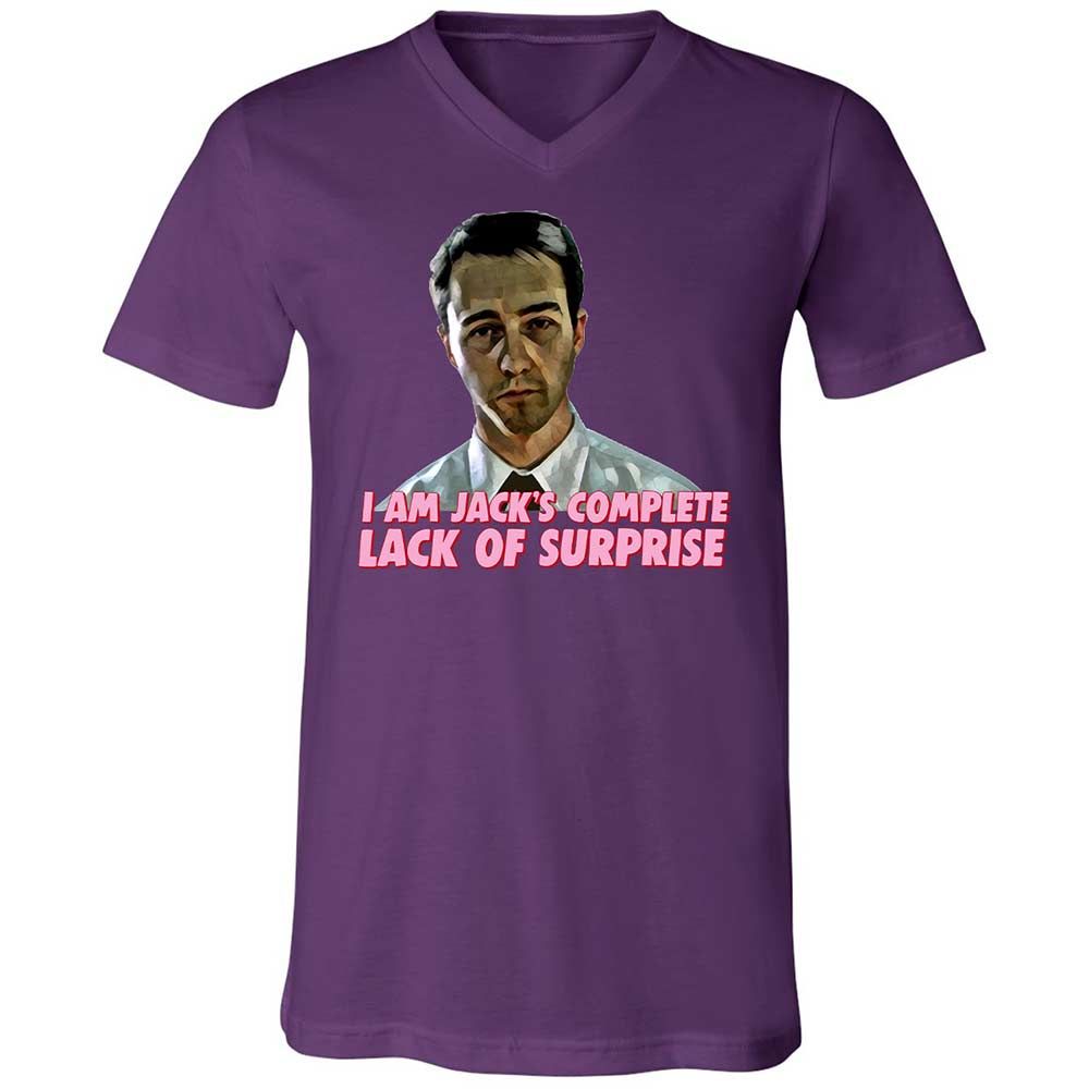 Unisex V-Neck T-Shirt - DLYYHRVF - Team Purple - 10