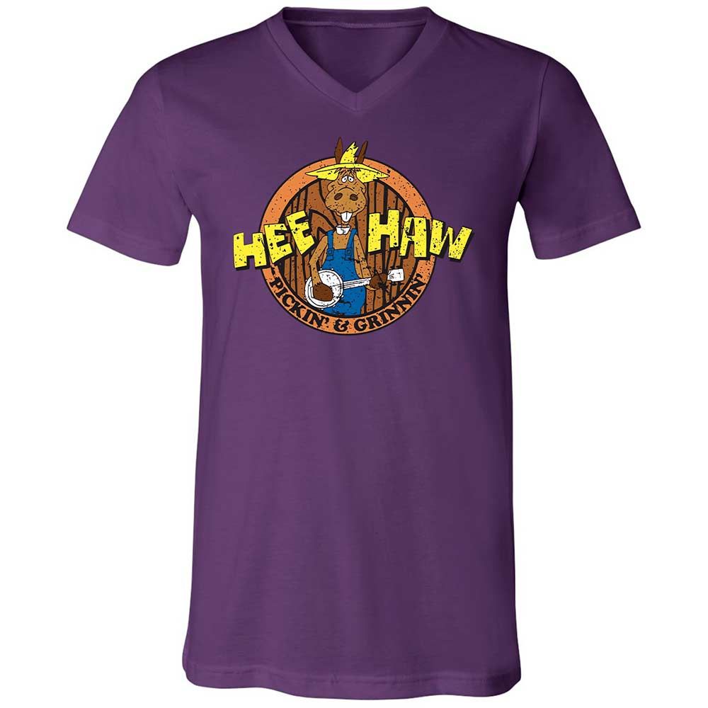 Unisex V-Neck T-Shirt - 3ZBESZ2J - Team Purple - 10