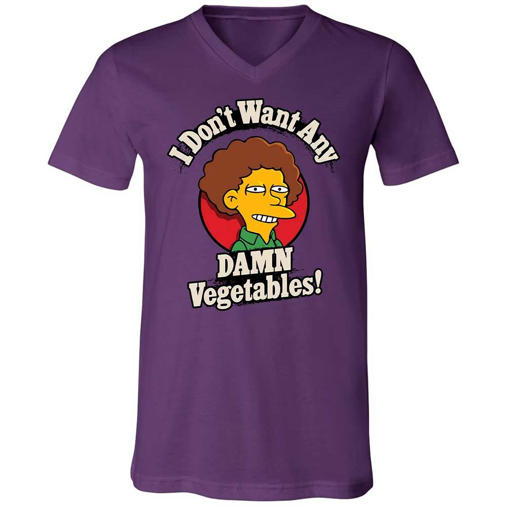Unisex V-Neck T-Shirt - EU4PFD14 - Team Purple - 10