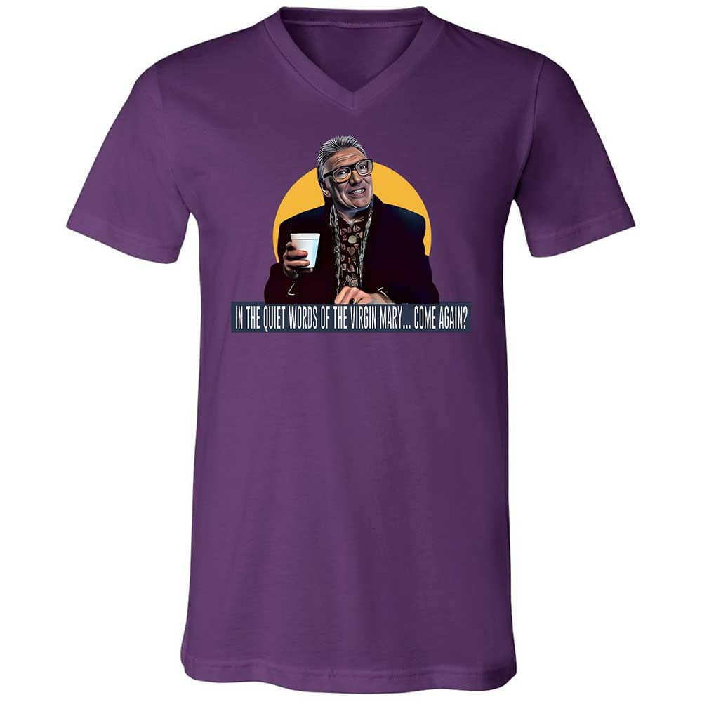 Unisex V-Neck T-Shirt - YCDNM1GN - Team Purple - 10