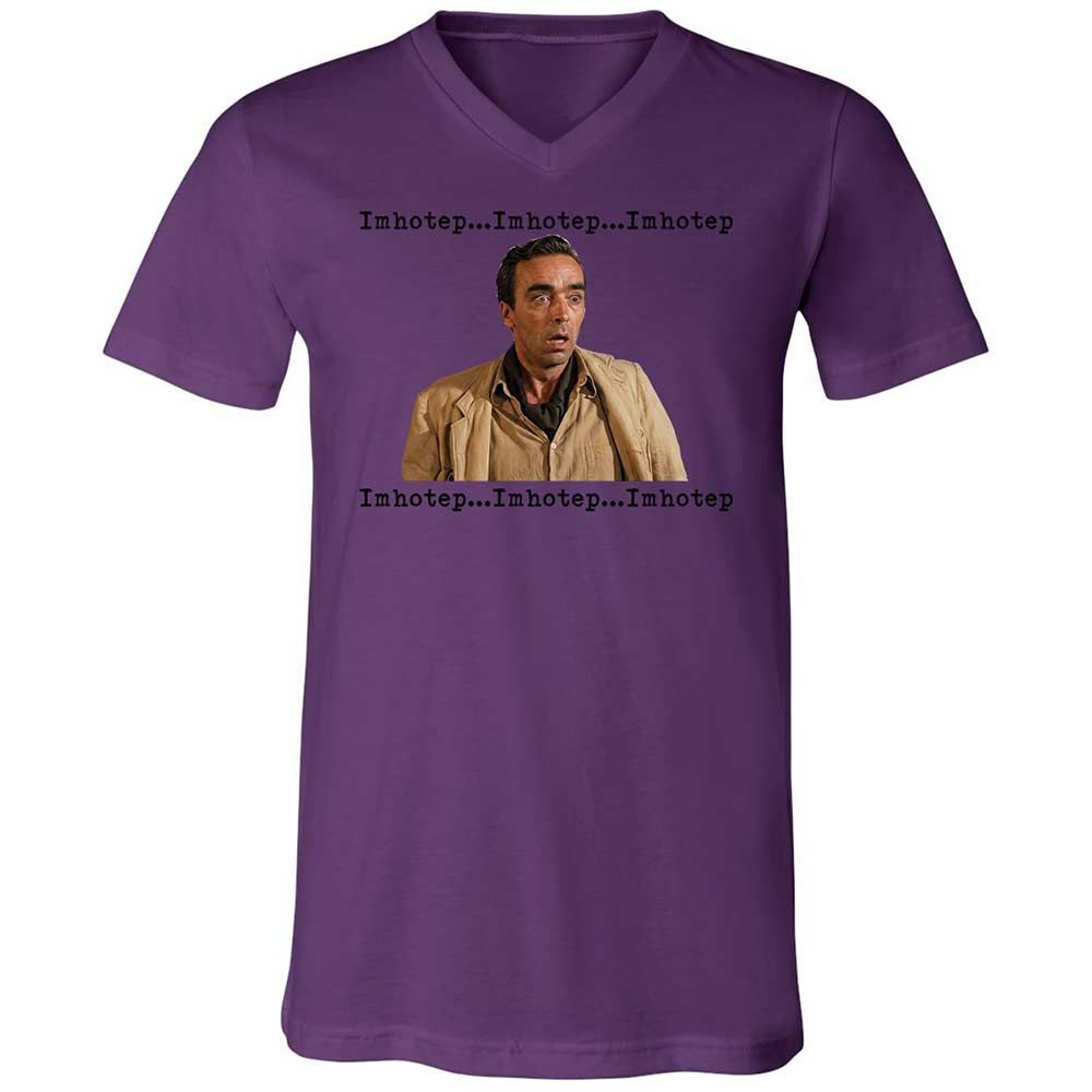 Unisex V-Neck T-Shirt - PE8VQVKY - Team Purple - 10