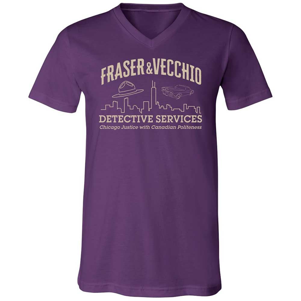Unisex V-Neck T-Shirt - 6P42WTCT - Team Purple - 10