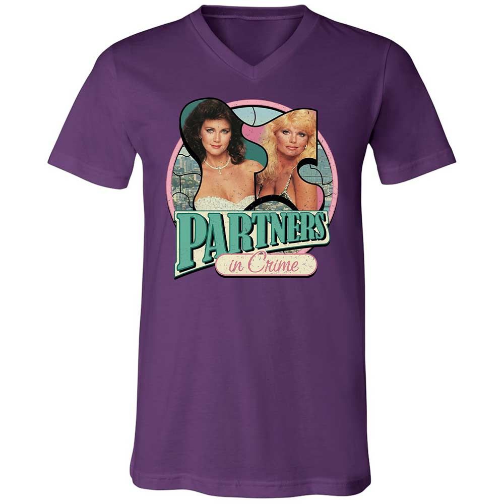 Unisex V-Neck T-Shirt - WBL6W3FH - Team Purple - 10