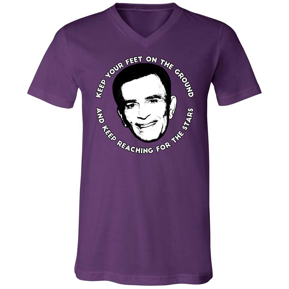 Unisex V-Neck T-Shirt - LL9QPEV7 - Team Purple - 10