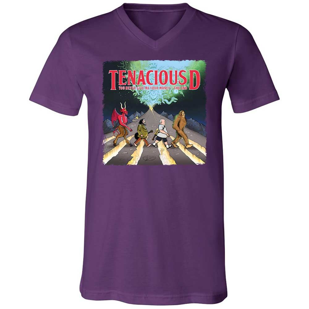 Unisex V-Neck T-Shirt - WTB8PQE3 - Team Purple - 10