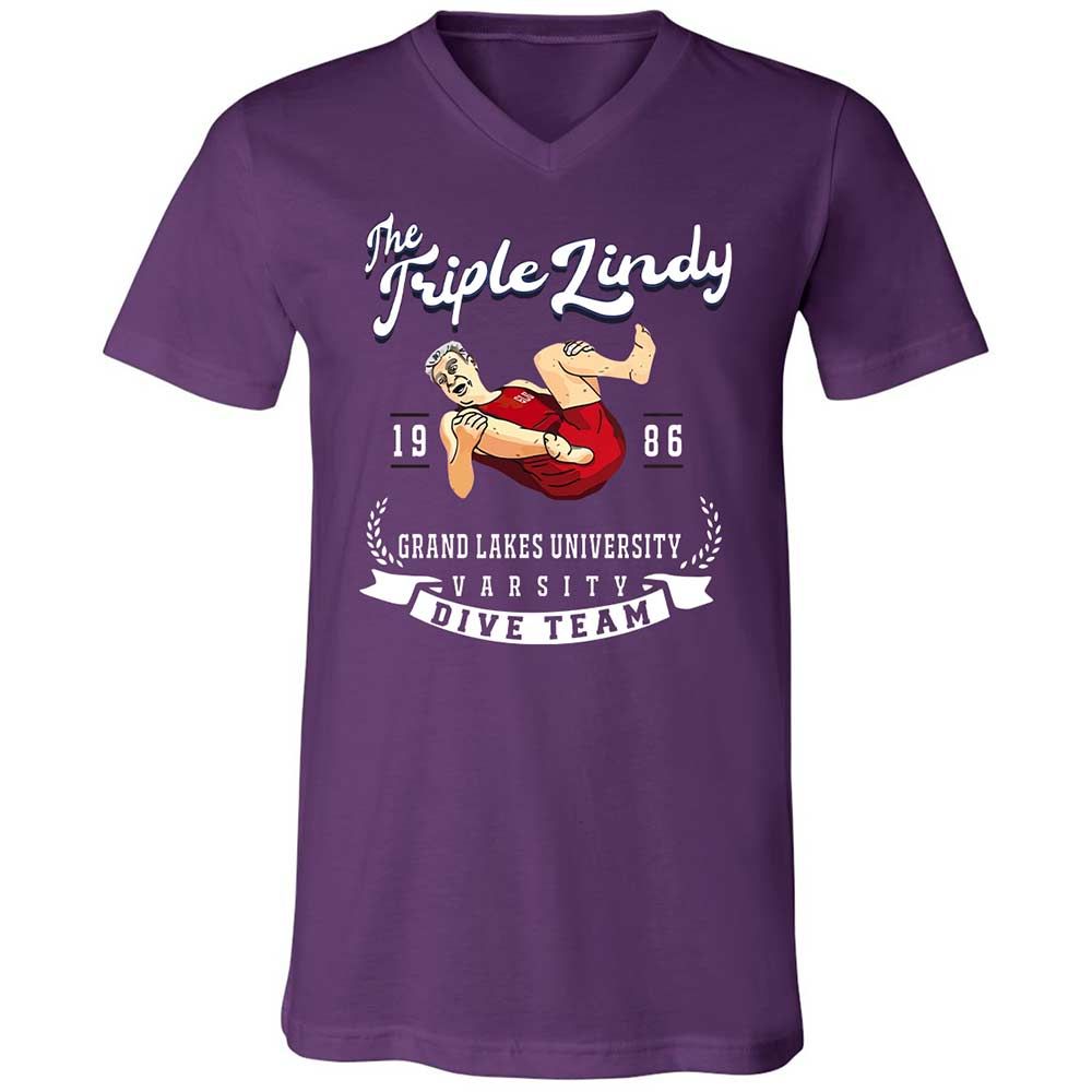 Unisex V-Neck T-Shirt - 1HWJC22T - Team Purple - 10