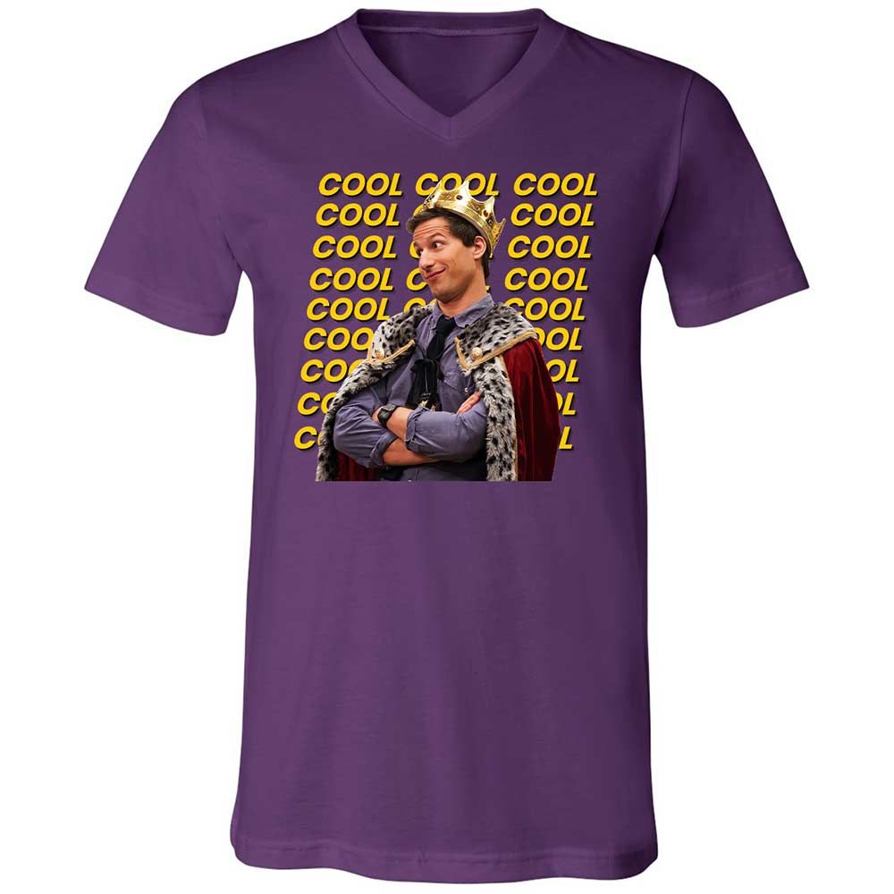 Unisex V-Neck T-Shirt - NGB3Y6U3 - Team Purple - 10