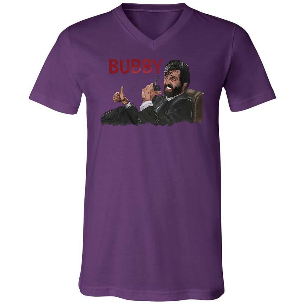 Unisex V-Neck T-Shirt - 7LNYNKHQ - Team Purple - 10