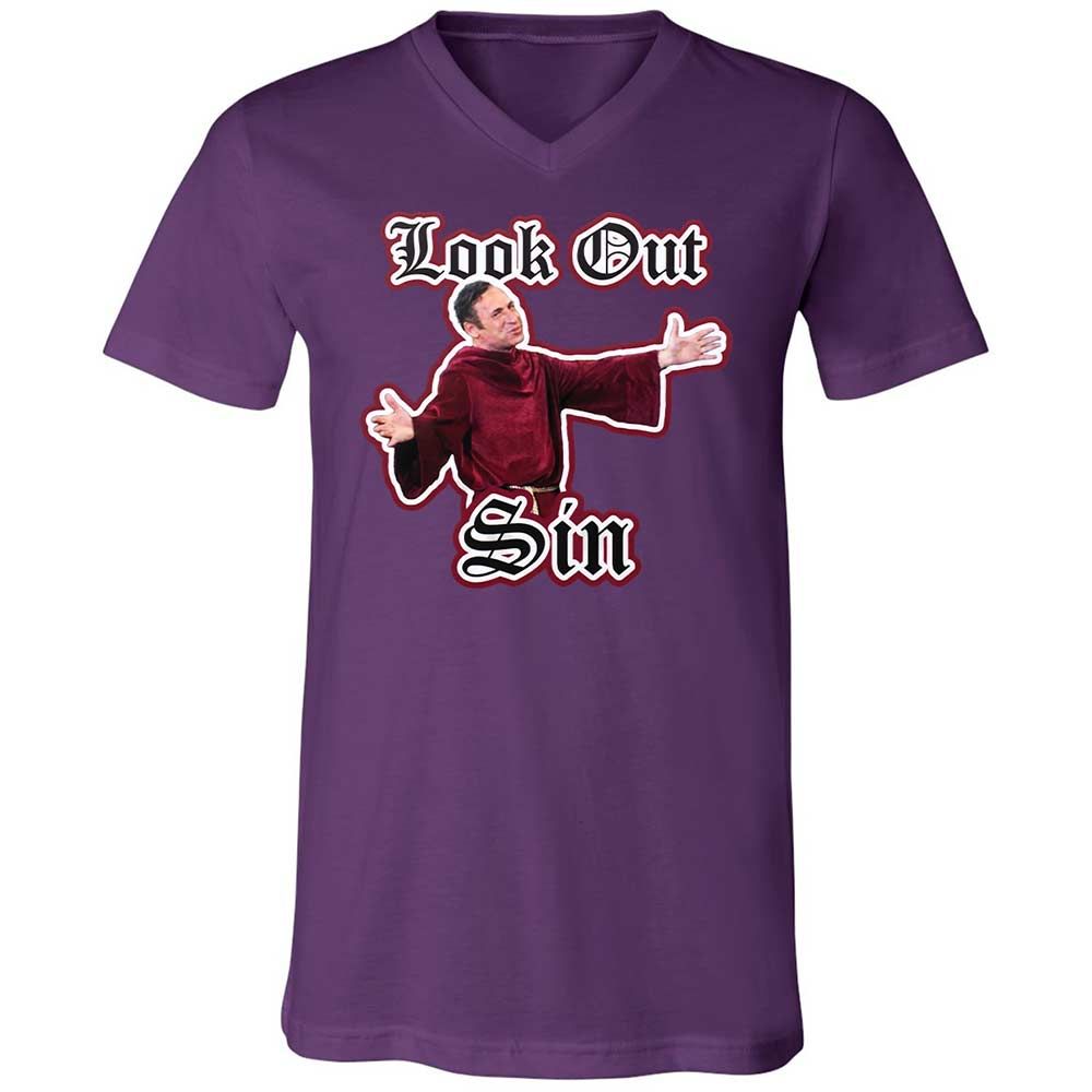 Unisex V-Neck T-Shirt - 779LZF8Z - Team Purple - 10