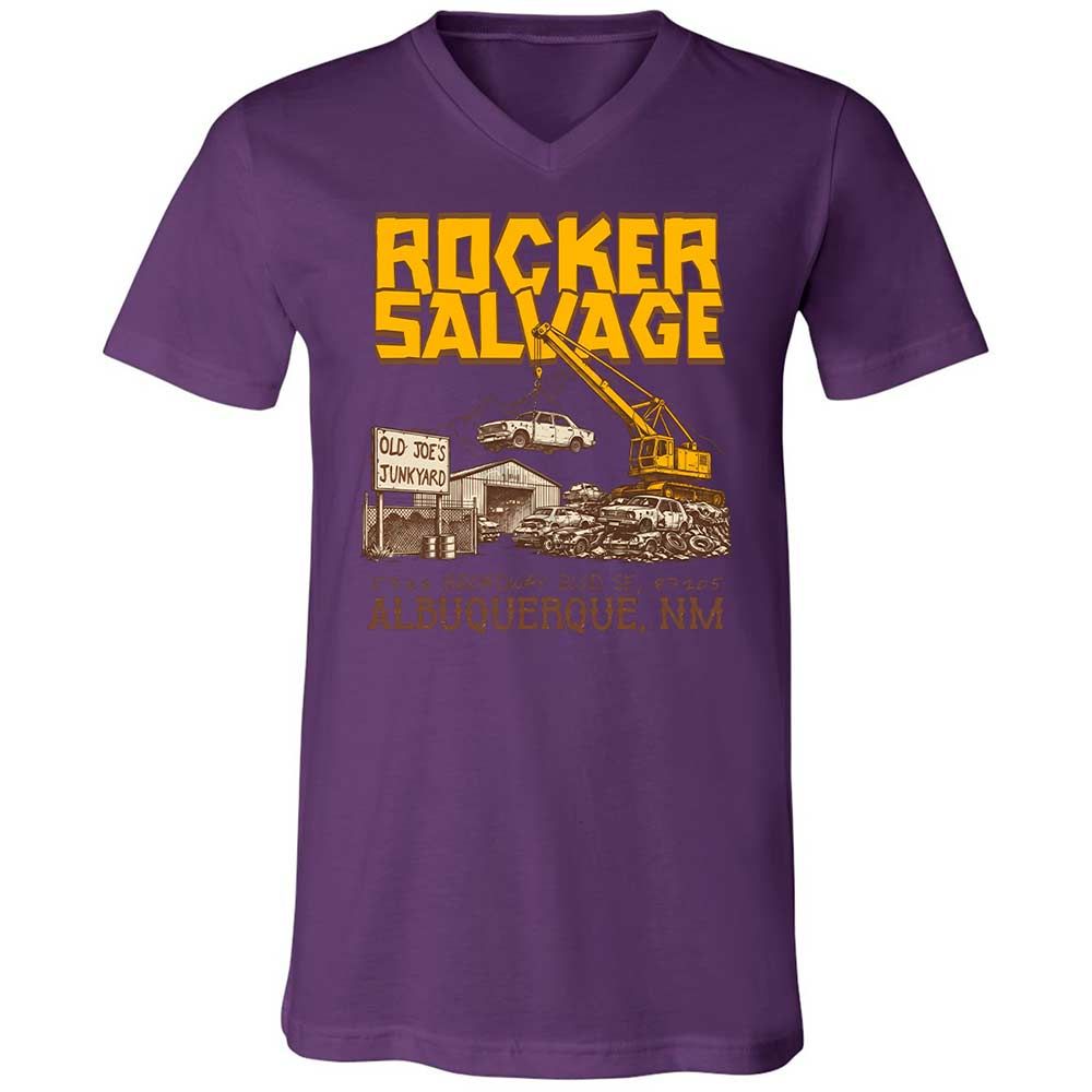 Unisex V-Neck T-Shirt - SW93D7BT - Team Purple - 10