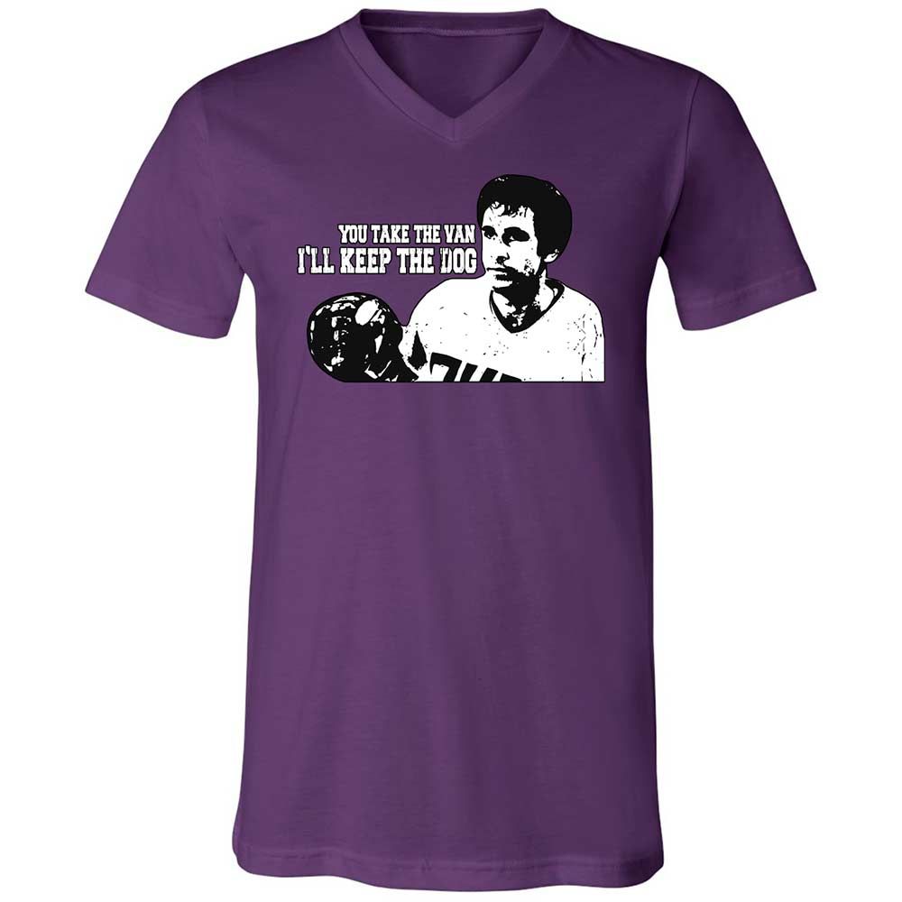 Unisex V-Neck T-Shirt - YB67RA82 - Team Purple - 10
