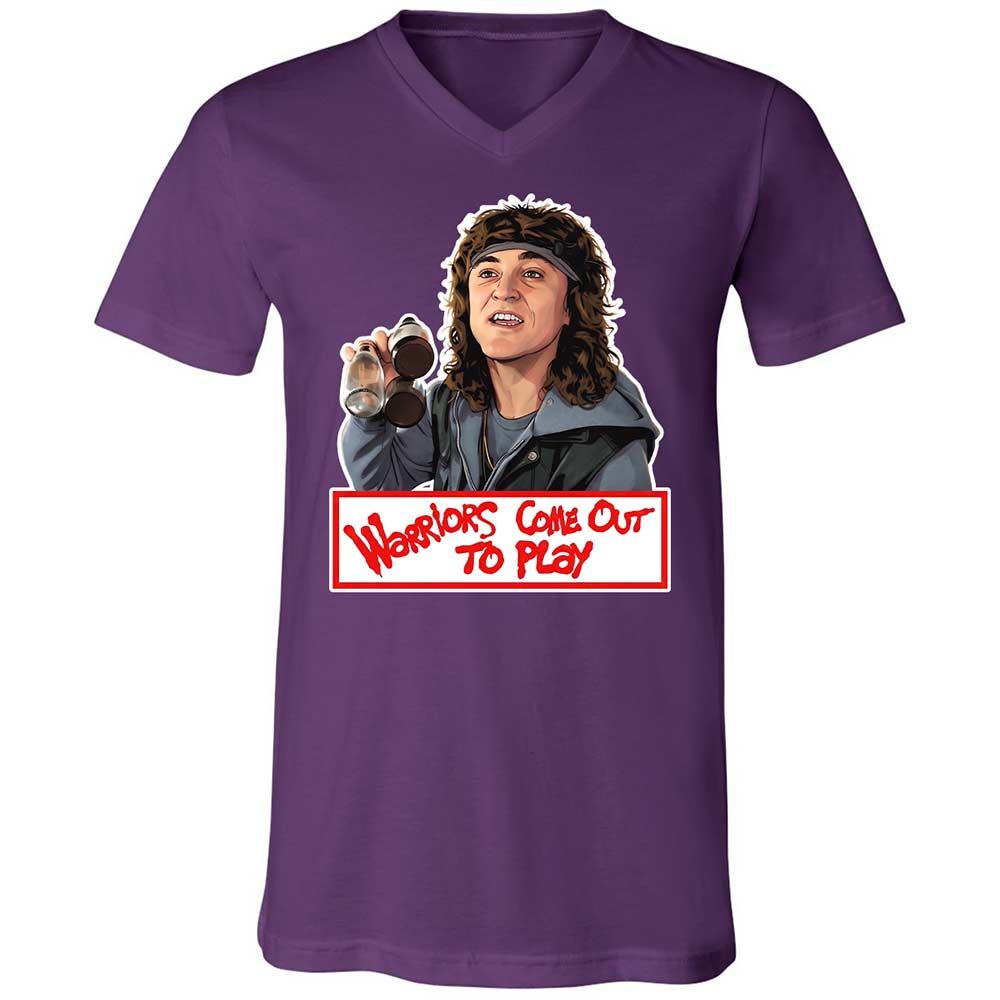 Unisex V-Neck T-Shirt - CEZQG2CL - Team Purple - 10
