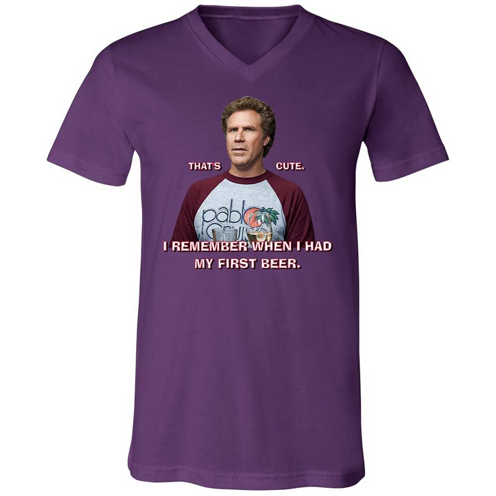 Unisex V-Neck T-Shirt - 6JP3QLD1 - Team Purple - 10