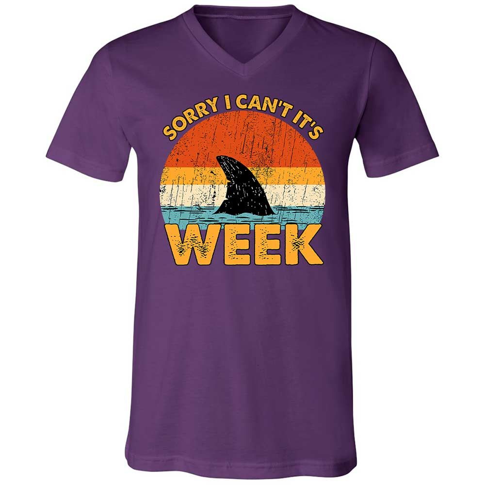 Unisex V-Neck T-Shirt - QJEEKSTK - Team Purple - 10