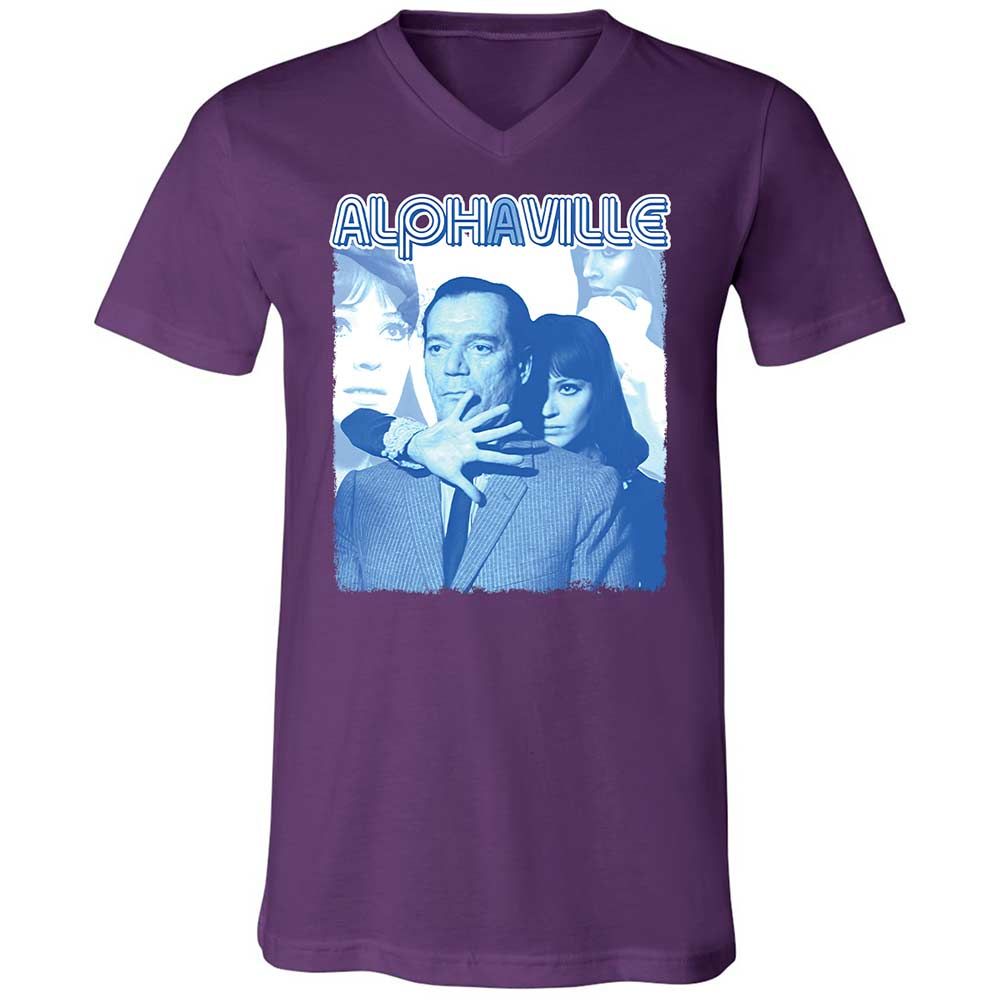Unisex V-Neck T-Shirt - 5NZVBMGF - Team Purple - 10