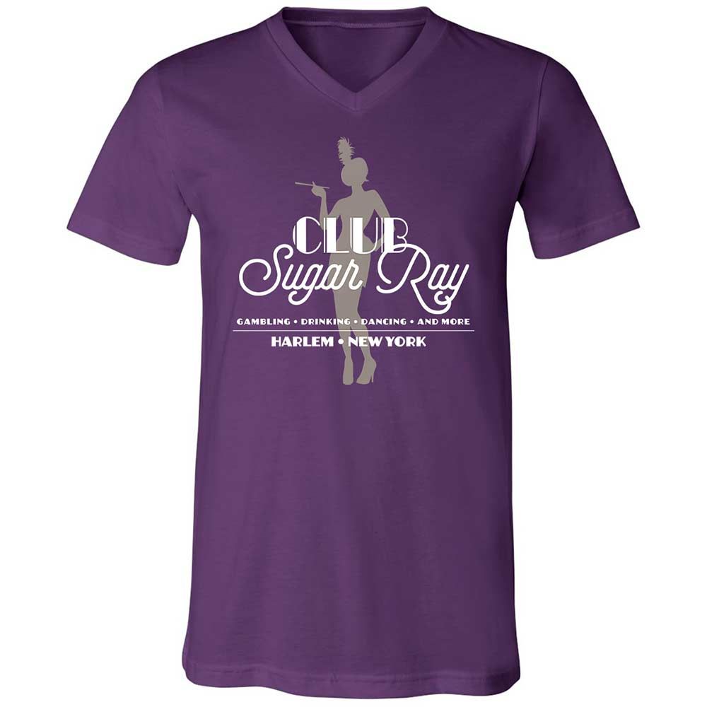 Unisex V-Neck T-Shirt - 6AY31V8V - Team Purple - 10
