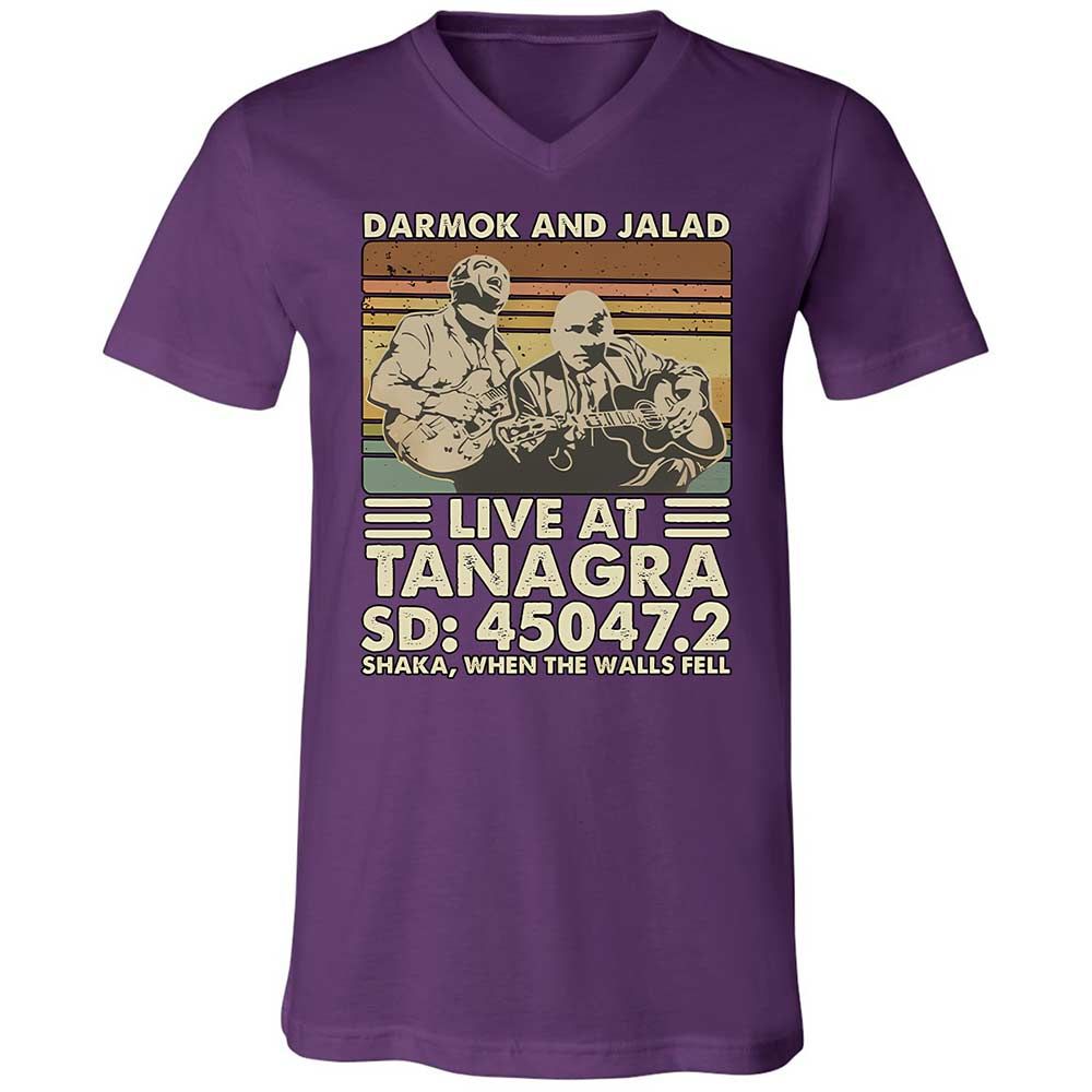 Unisex V-Neck T-Shirt - 1L2HHTDF - Team Purple - 10