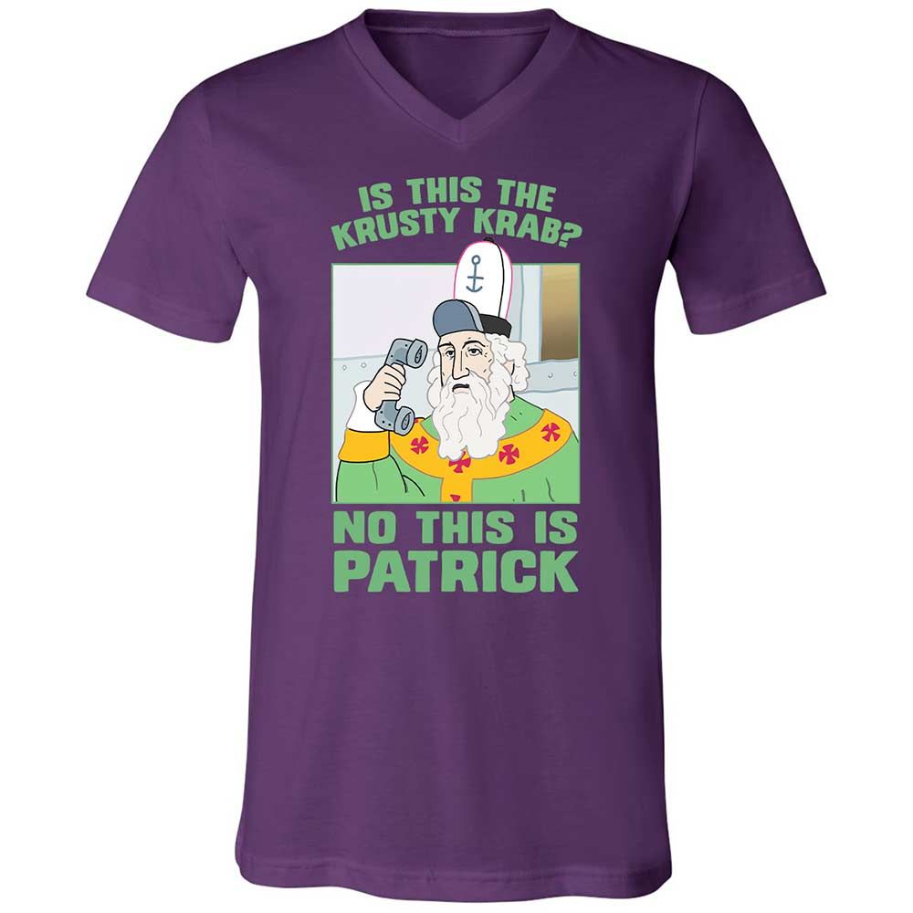 Unisex V-Neck T-Shirt - E3R2DVSP - Team Purple - 10