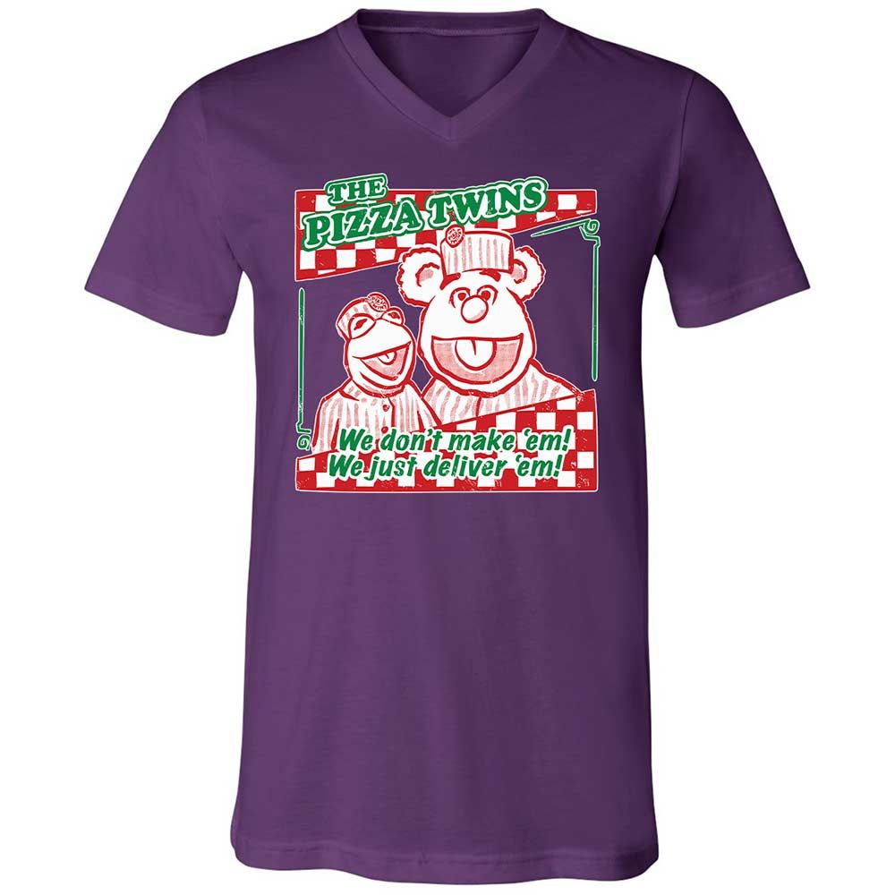 Unisex V-Neck T-Shirt - 7DL36N7L - Team Purple - 10