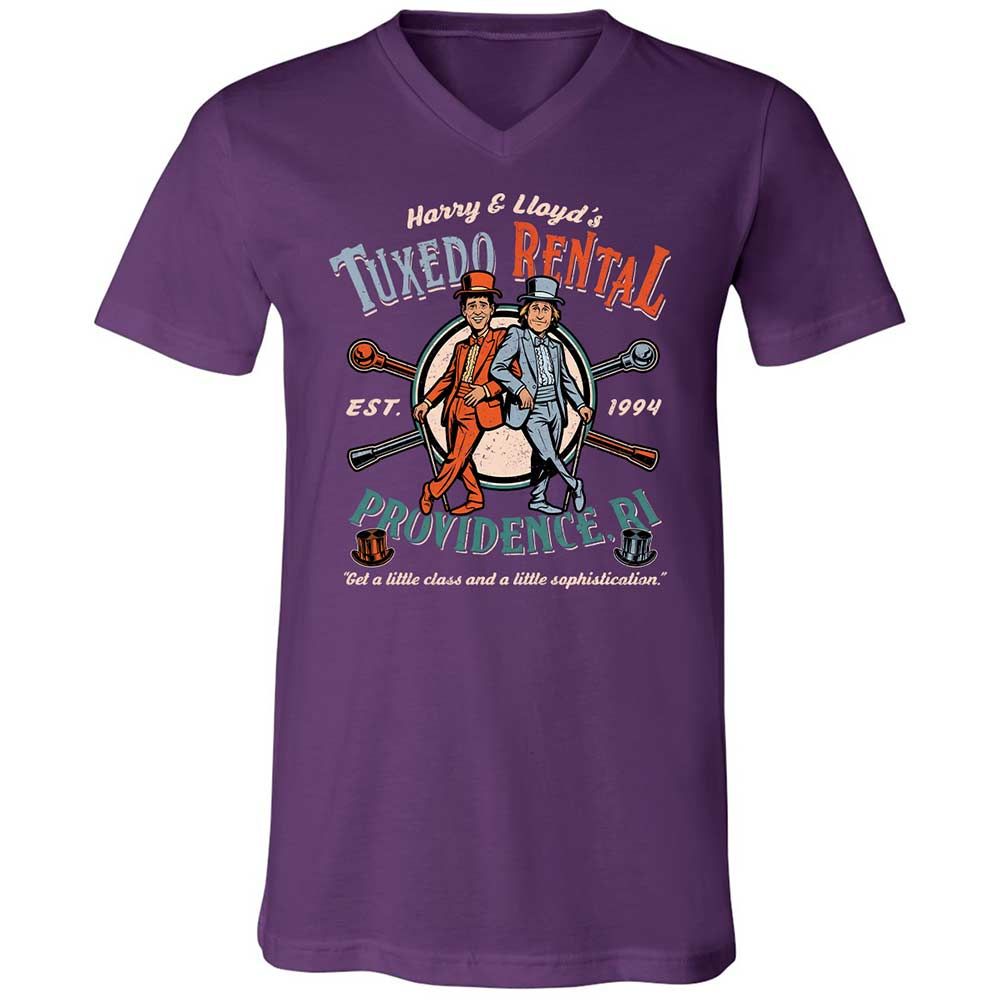 Unisex V-Neck T-Shirt - HCE5DEN9 - Team Purple - 10