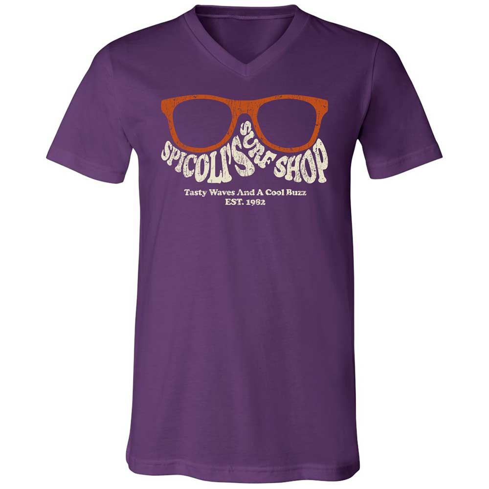 Unisex V-Neck T-Shirt - J82JMWB8 - Team Purple - 10