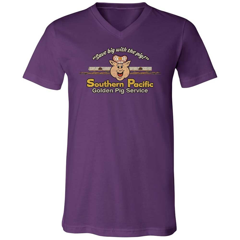 Unisex V-Neck T-Shirt - SDRRRSL9 - Team Purple - 10