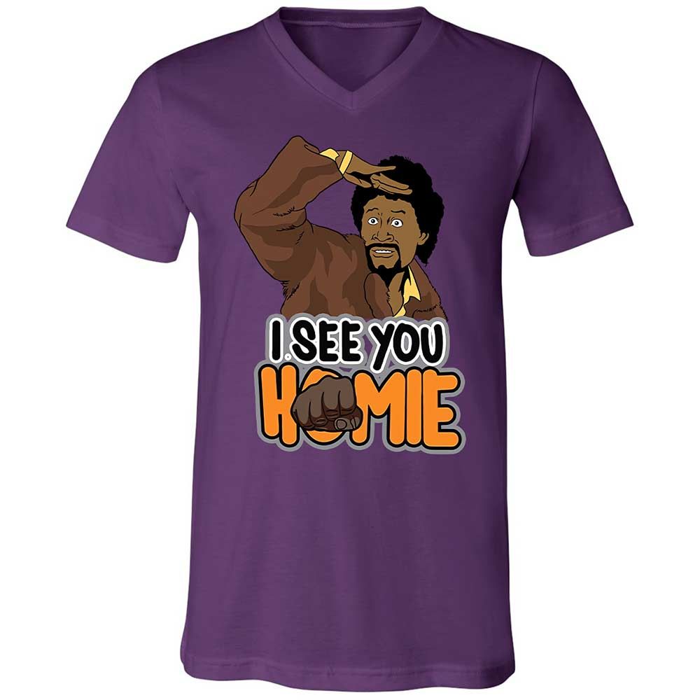 Unisex V-Neck T-Shirt - BWAZ964J - Team Purple - 10