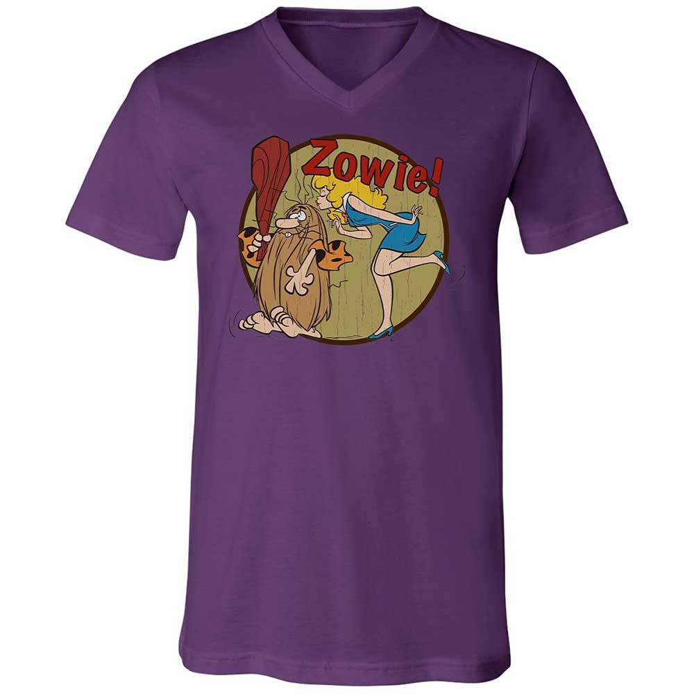 Unisex V-Neck T-Shirt - GTLACAU3 - Team Purple - 10