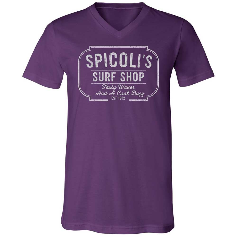 Unisex V-Neck T-Shirt - MDQA8RS1 - Team Purple - 10