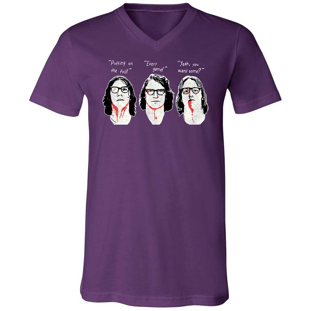 Unisex V-Neck T-Shirt - P4ULPH2Z - Team Purple - 10
