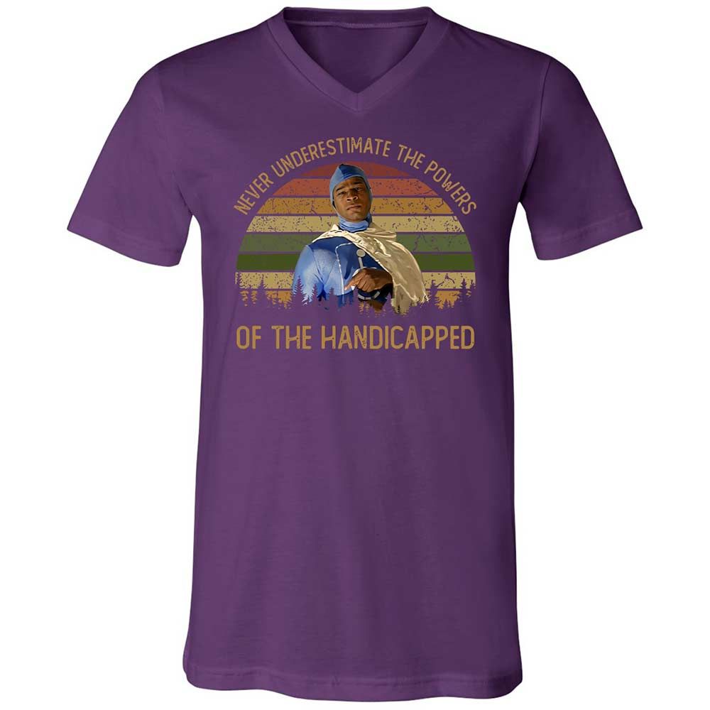 Unisex V-Neck T-Shirt - P6SGKR2P - Team Purple - 10