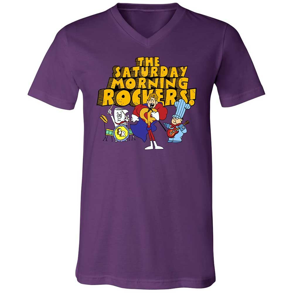 Unisex V-Neck T-Shirt - GB2ZY9D8 - Team Purple - 10