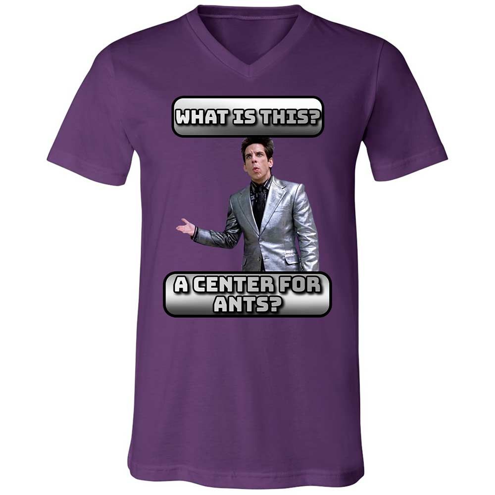 Unisex V-Neck T-Shirt - FKSFQMZ8 - Team Purple - 10