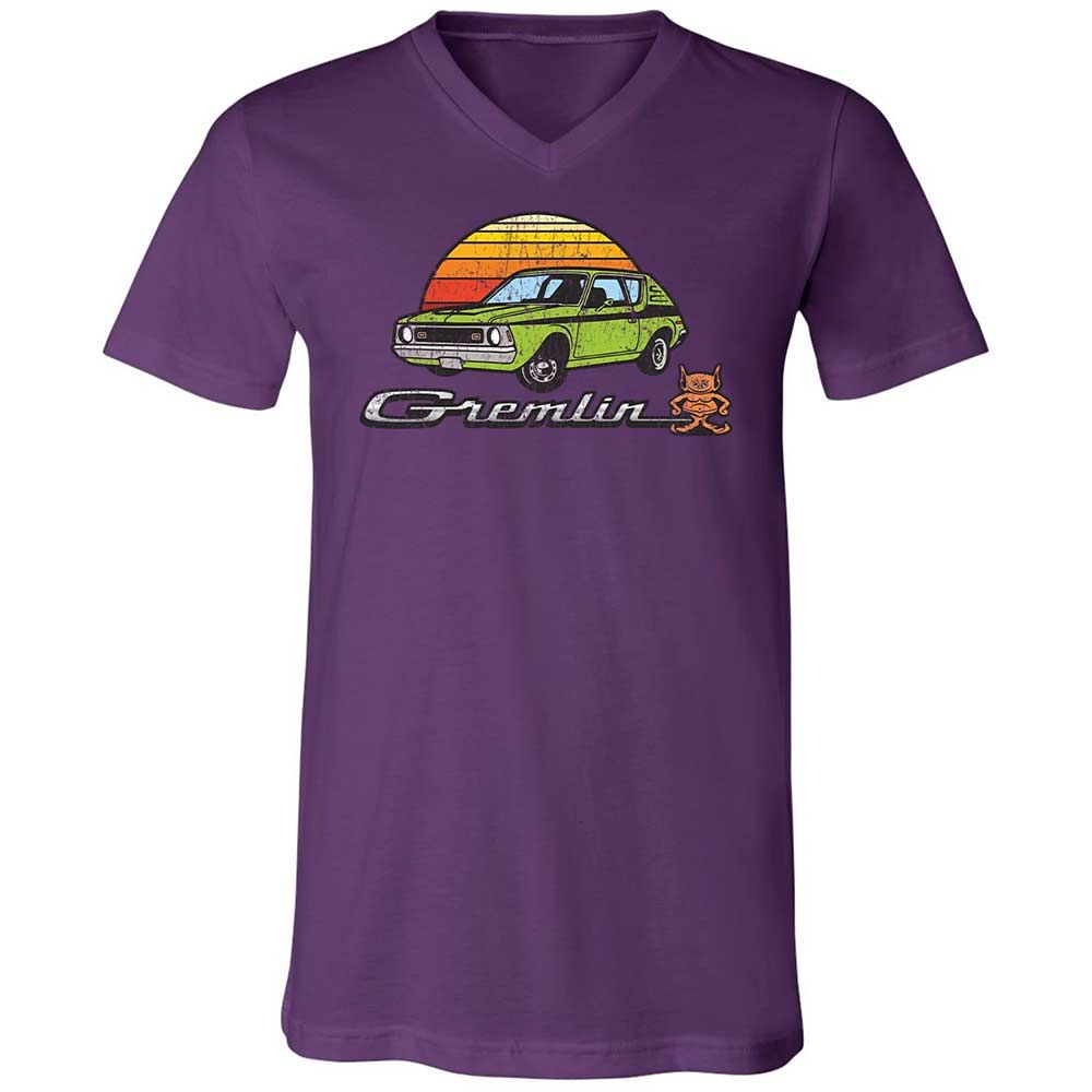 Unisex V-Neck T-Shirt - 1CVLH8DY - Team Purple - 10