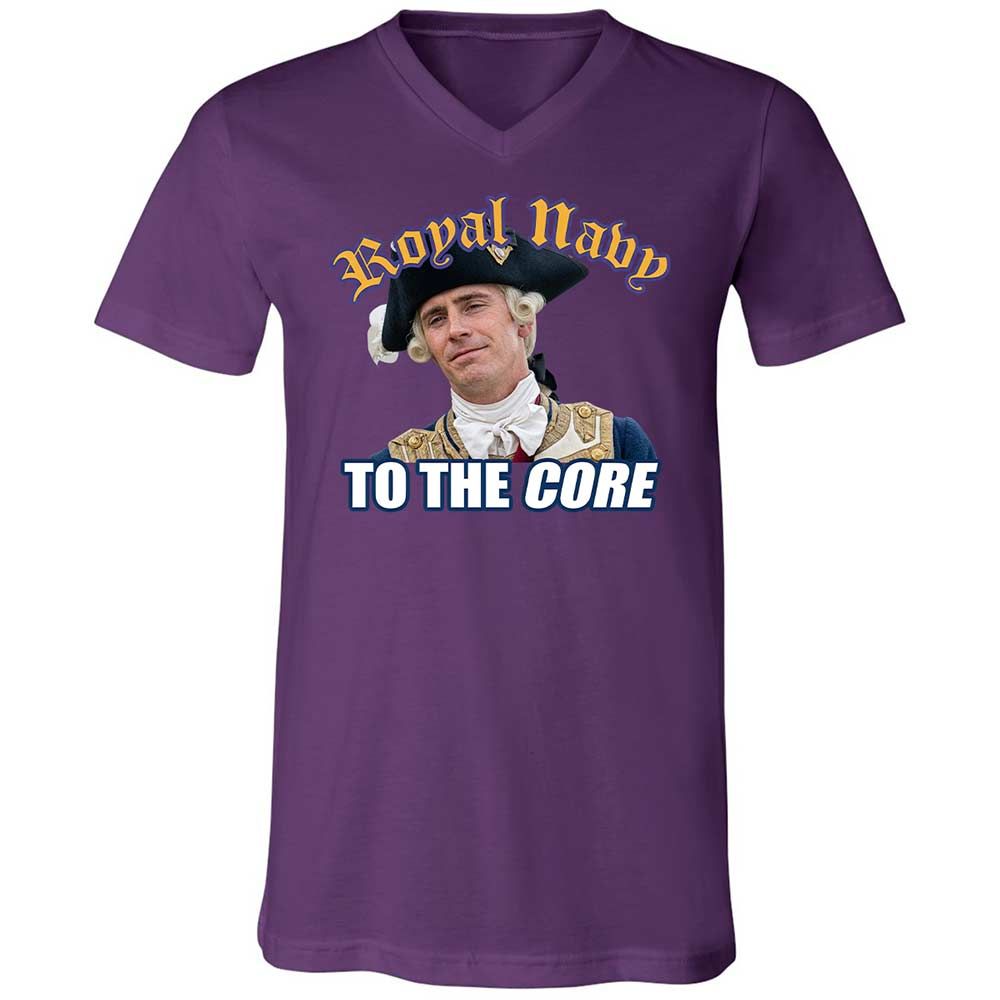 Unisex V-Neck T-Shirt - 5KXZKP8M - Team Purple - 10