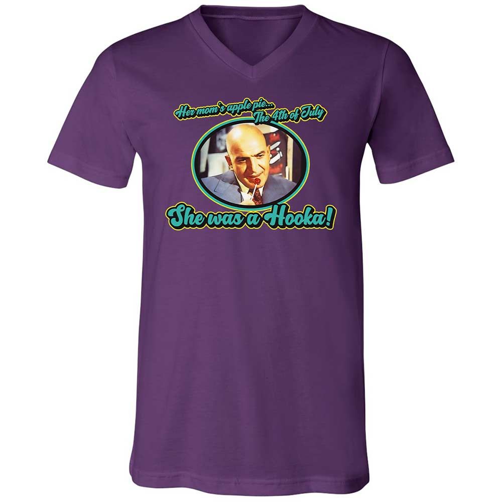 Unisex V-Neck T-Shirt - 1C95DFR7 - Team Purple - 10