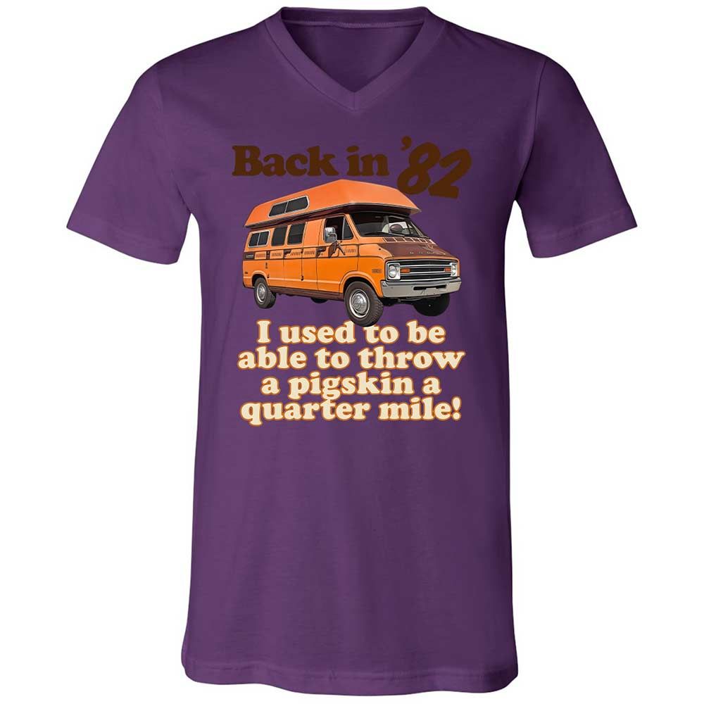 Unisex V-Neck T-Shirt - YND5XQAJ - Team Purple - 10