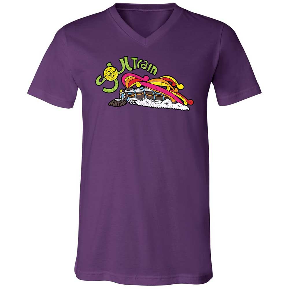 Unisex V-Neck T-Shirt - X5GFR4KM - Team Purple - 10