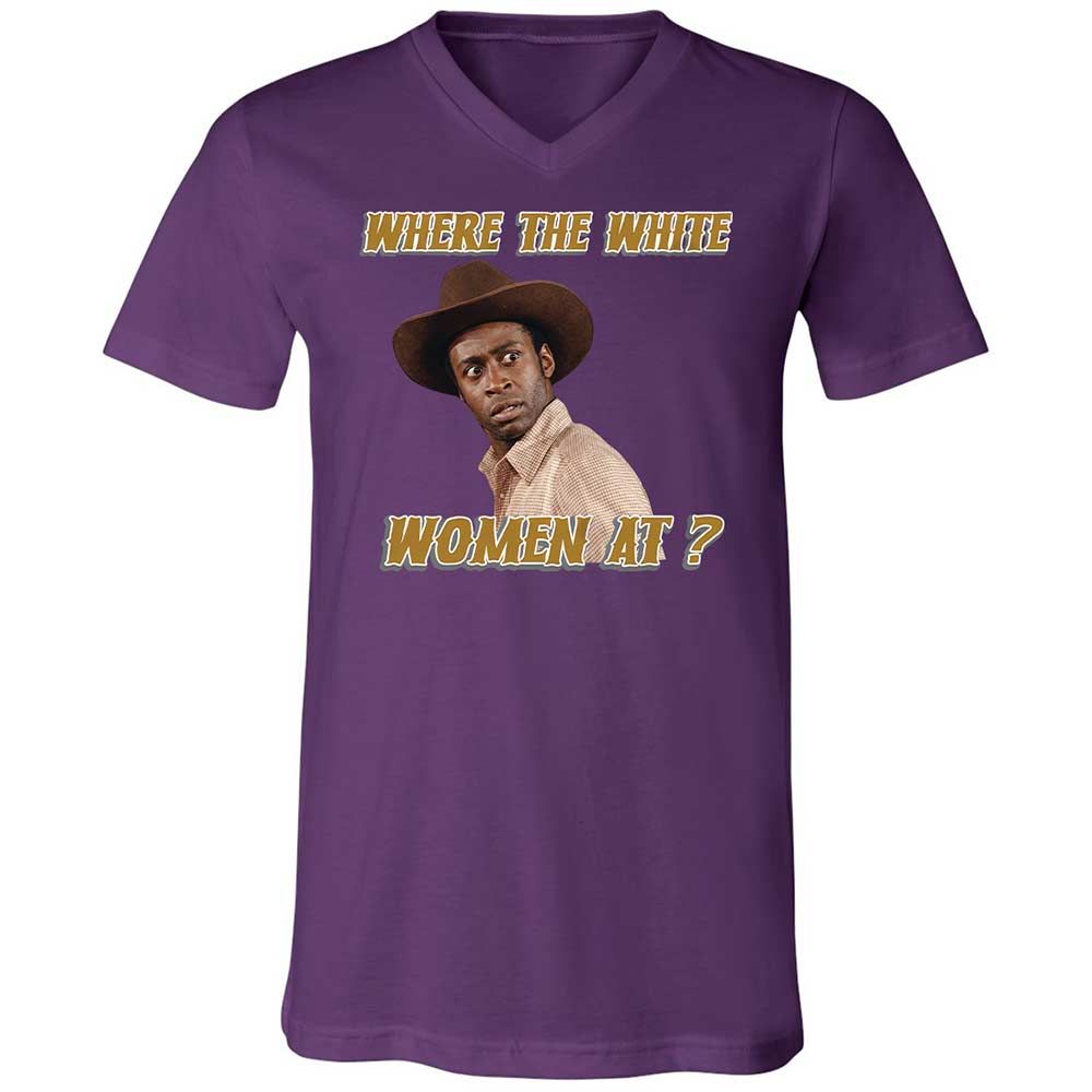 Unisex V-Neck T-Shirt - FYGNUFSF - Team Purple - 10